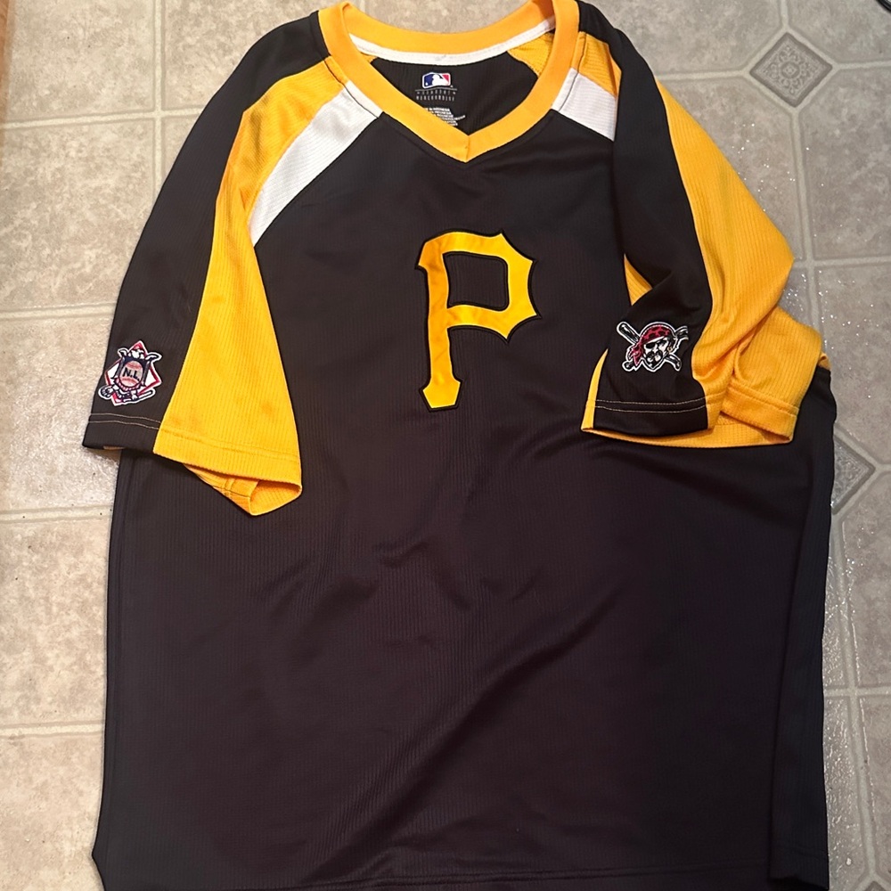 Women's Black and Yellow Baseball Jersey
